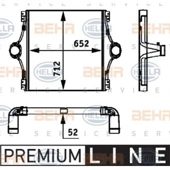 Intercooler, échangeur HELLA