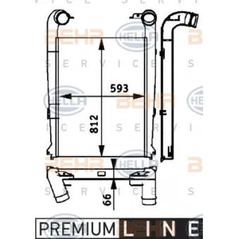 Intercooler, échangeur HELLA