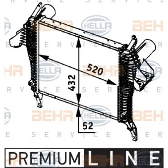 Intercooler, échangeur HELLA