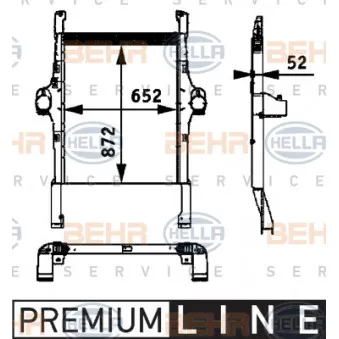 Intercooler, échangeur HELLA