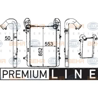 Intercooler, échangeur HELLA