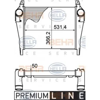 Intercooler, échangeur HELLA