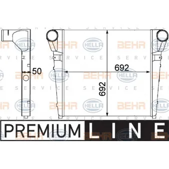 Intercooler, échangeur HELLA