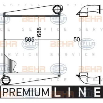 Intercooler, échangeur HELLA