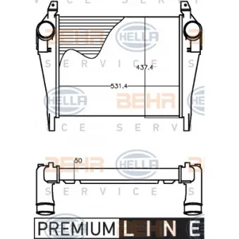 Intercooler, échangeur HELLA