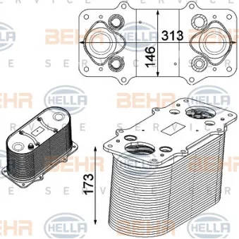 Intercooler, échangeur HELLA