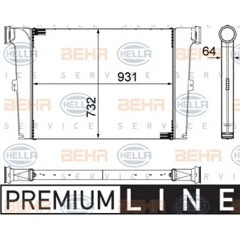 Intercooler, échangeur HELLA