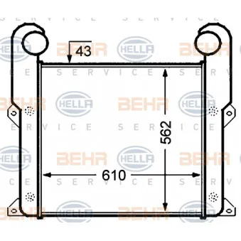 Intercooler, échangeur HELLA
