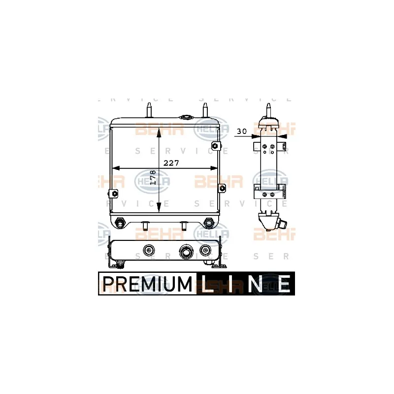 Radiateur d'huile HELLA 8MO 376 725-461