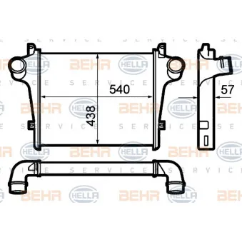 Intercooler, échangeur HELLA