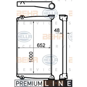 Intercooler, échangeur HELLA