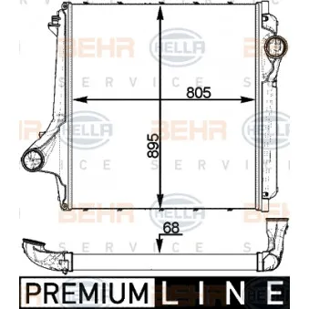 Intercooler, échangeur HELLA