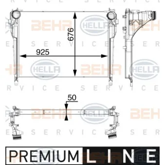 Intercooler, échangeur HELLA