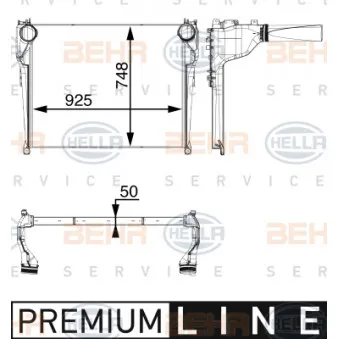 Intercooler, échangeur HELLA