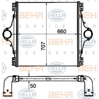 Intercooler, échangeur HELLA