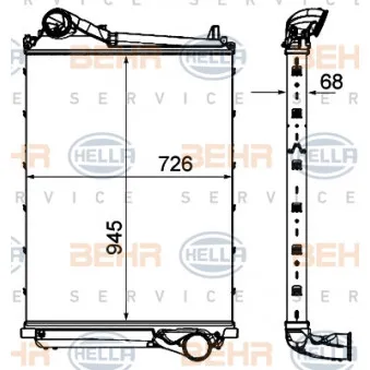 Intercooler, échangeur HELLA