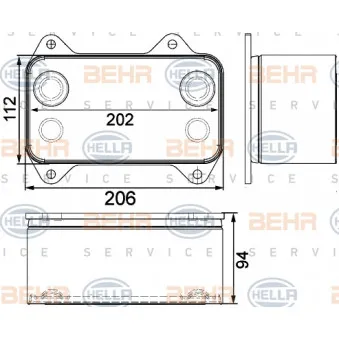 Radiateur d'huile HELLA
