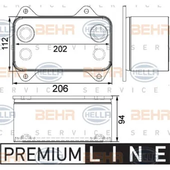 Radiateur d'huile HELLA