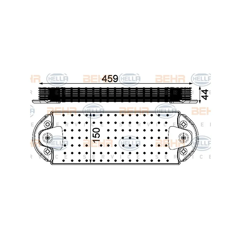 Radiateur d'huile HELLA 8MO 376 906-461