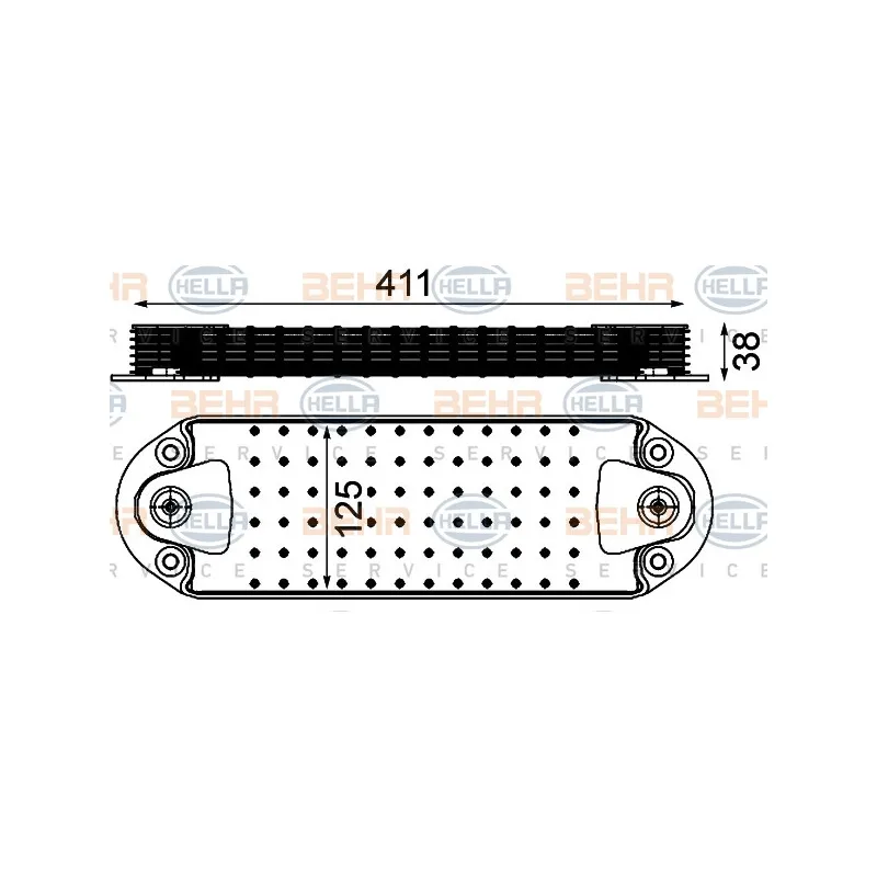 Radiateur d'huile HELLA 8MO 376 906-471