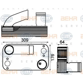 Radiateur d'huile HELLA