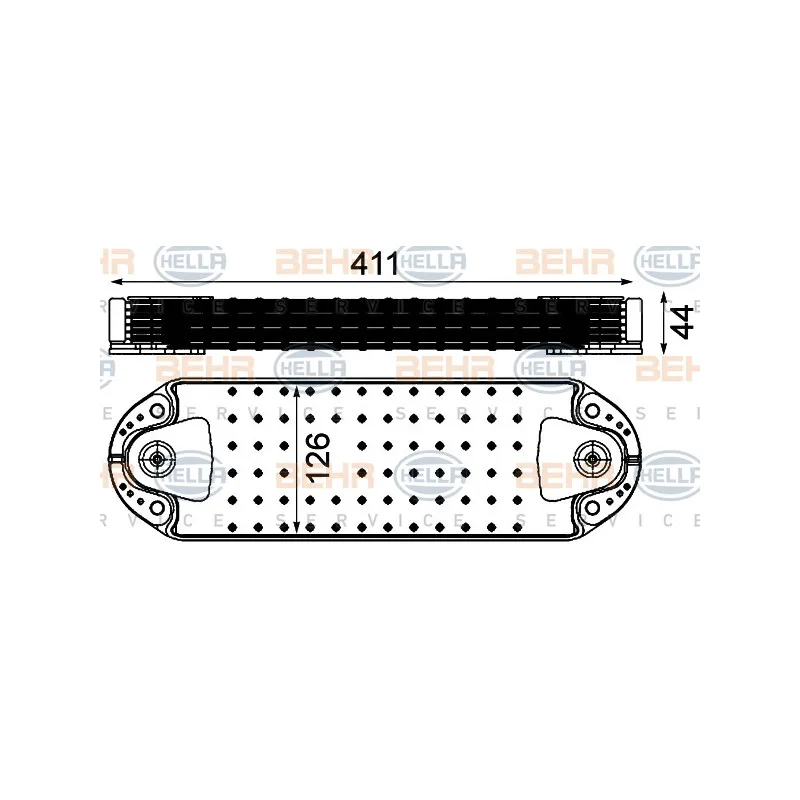 Radiateur d'huile HELLA 8MO 376 906-421