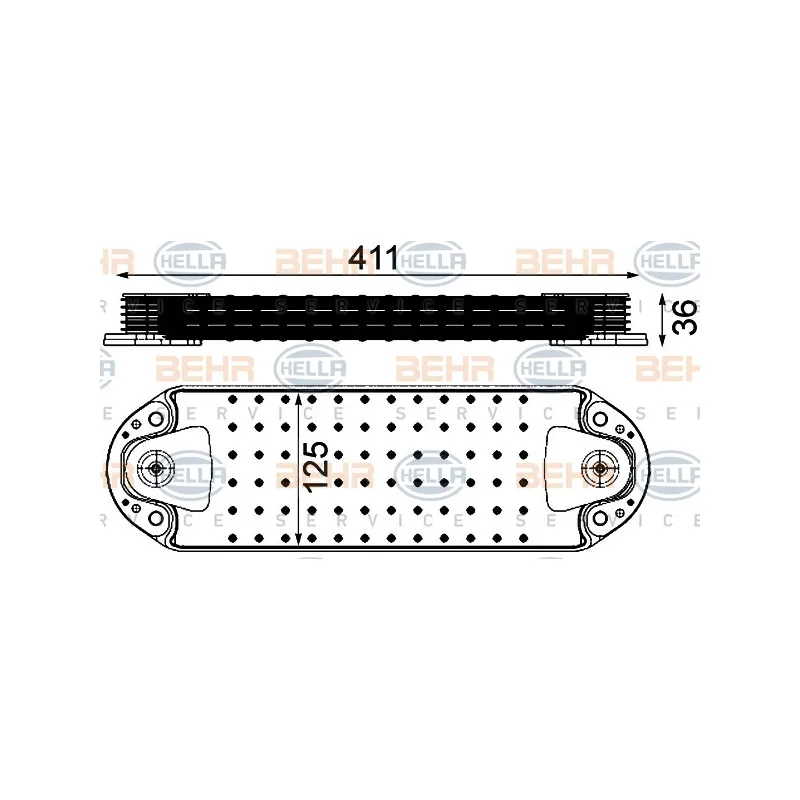 Radiateur d'huile HELLA 8MO 376 906-451