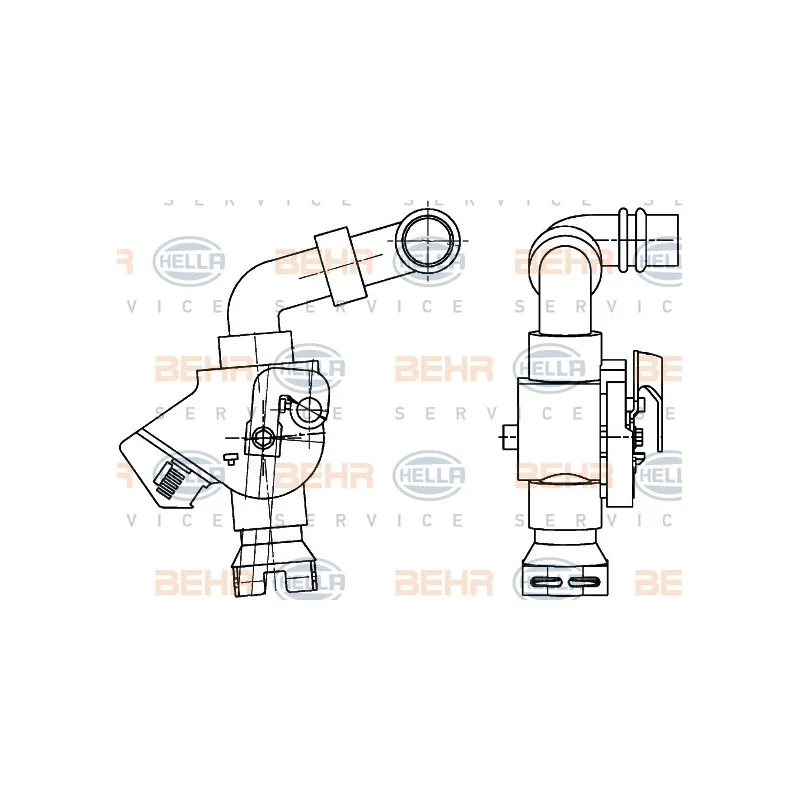 Vanne de regulation chauffage HELLA 9XL 351 341-061