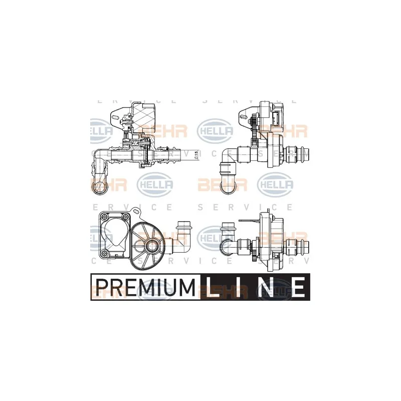 Vanne de regulation chauffage HELLA 9XL 351 341-051