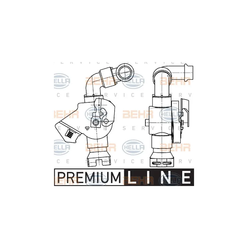 Vanne de regulation chauffage HELLA 9XL 351 341-071
