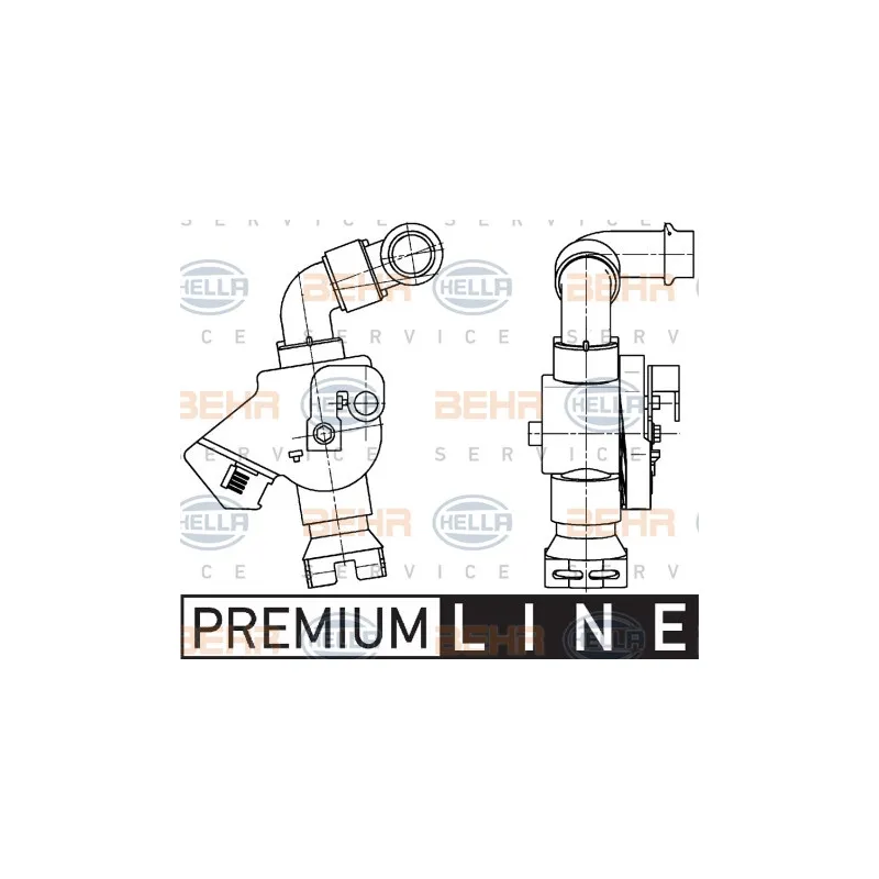 Vanne de regulation chauffage HELLA 9XL 351 341-041