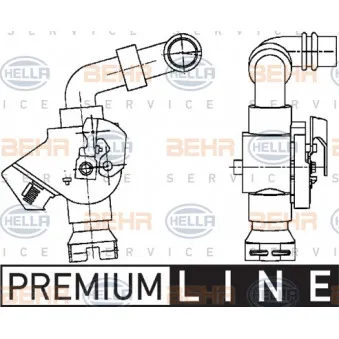 Vanne de regulation chauffage HELLA