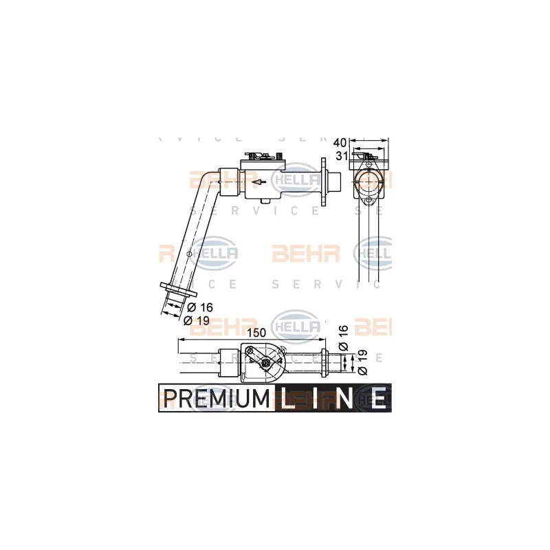 Vanne de regulation chauffage HELLA 9XL 351 328-121
