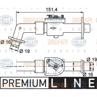 Vanne de regulation chauffage HELLA