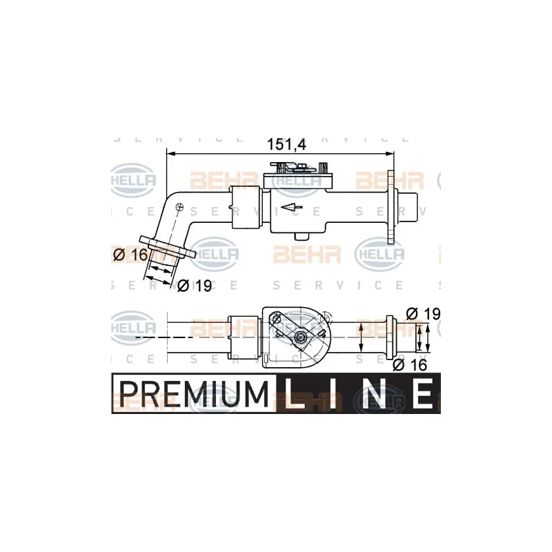Vanne de regulation chauffage HELLA 9XL 351 328-111