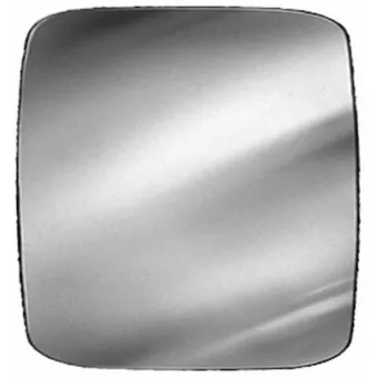 Verre à miroir, grand rétroviseur HELLA