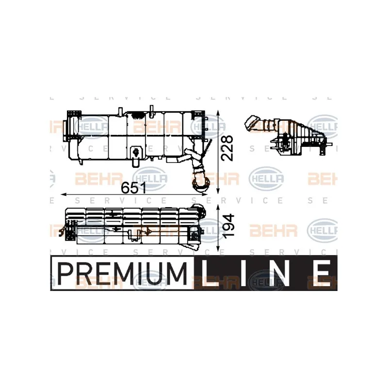 Vase d'expansion, liquide de refroidissement HELLA 8MA 376 705-361