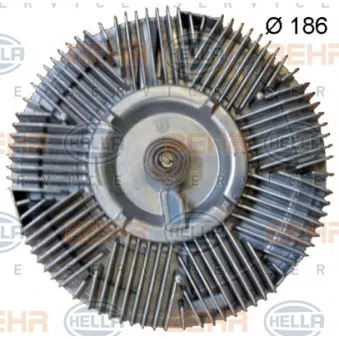 Embrayage, ventilateur de radiateur HELLA 8MV 376 702-051