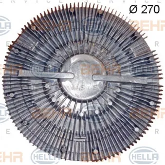 Embrayage, ventilateur de radiateur HELLA 8MV 376 702-131