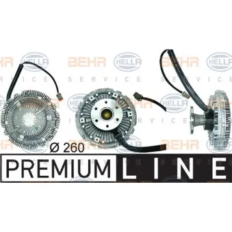 Embrayage, ventilateur de radiateur HELLA 8MV 376 730-111