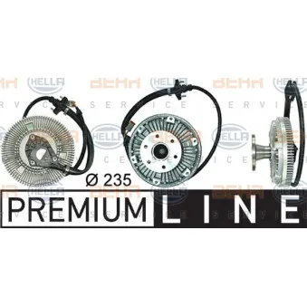 Embrayage, ventilateur de radiateur HELLA 8MV 376 730-091