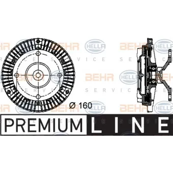 Embrayage, ventilateur de radiateur HELLA