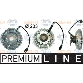 Embrayage, ventilateur de radiateur HELLA 8MV 376 731-401