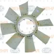 Roue du souffleur, refroidissementdu moteur HELLA 8MV 376 757-421 - Visuel 2