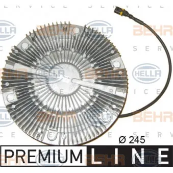 Embrayage, ventilateur de radiateur HELLA 8MV 376 757-661