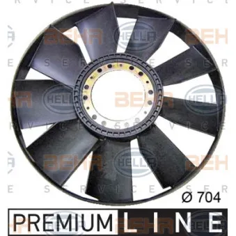 Roue du souffleur, refroidissementdu moteur HELLA