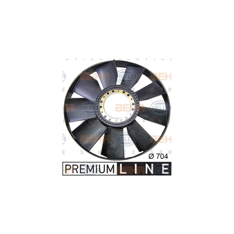 Roue du souffleur, refroidissementdu moteur HELLA 8MV 376 758-271