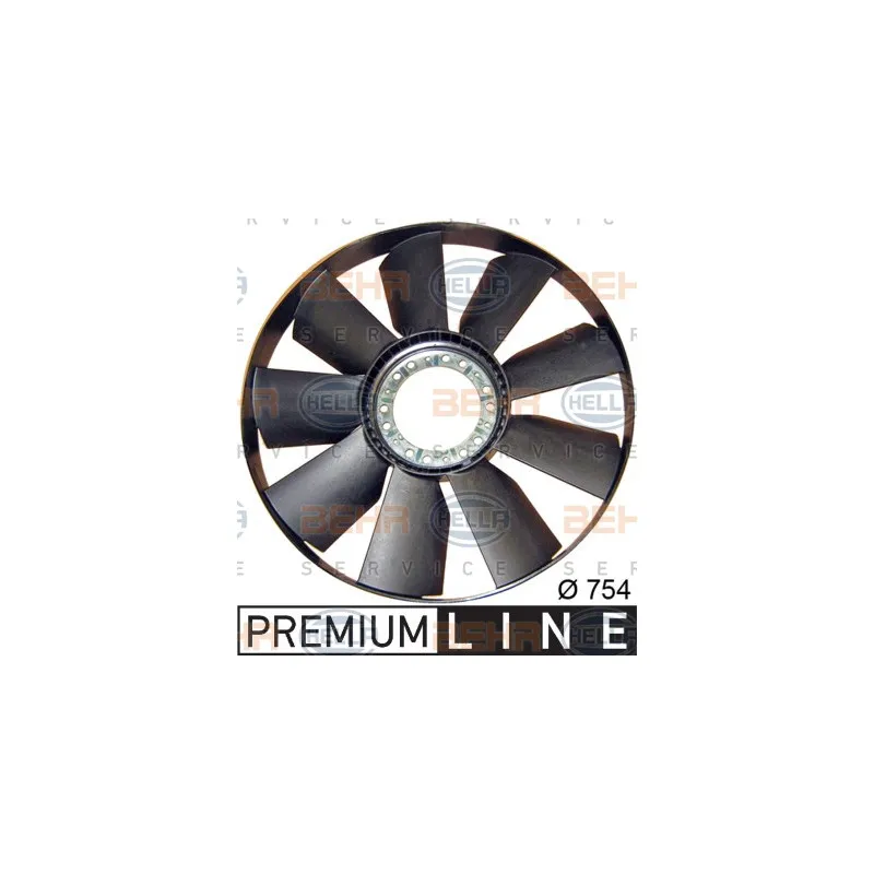 Roue du souffleur, refroidissementdu moteur HELLA 8MV 376 757-721