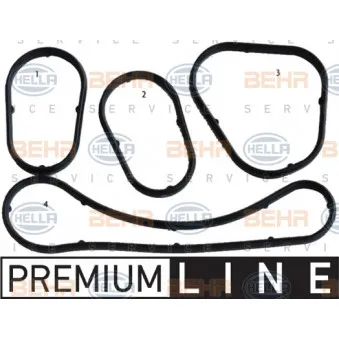 Kit de joints, radiateur d'huile HELLA