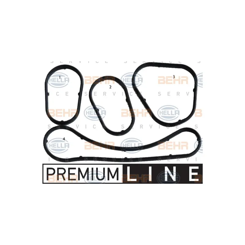 Kit de joints, radiateur d'huile HELLA 8MY 376 742-071